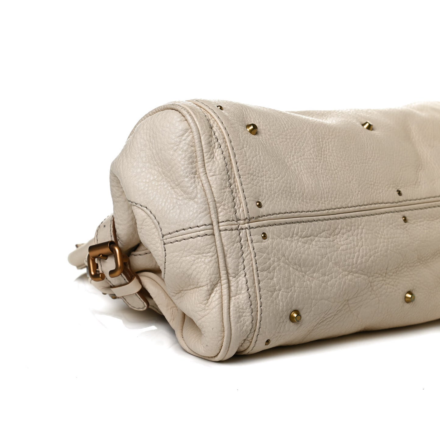 Calfskin Medium Paddington Satchel Ivory