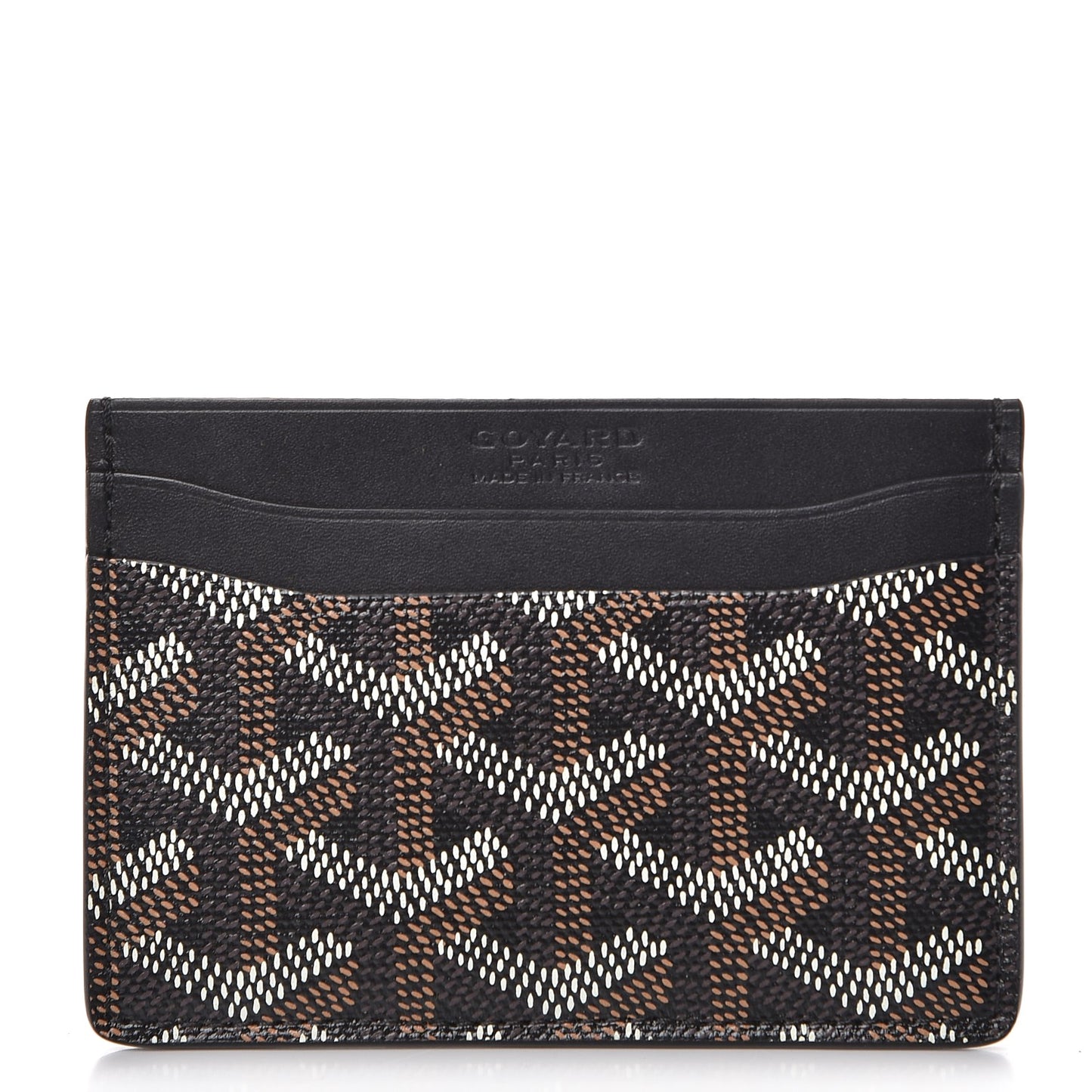 Goyardine Saint Sulpice Card Holder Black