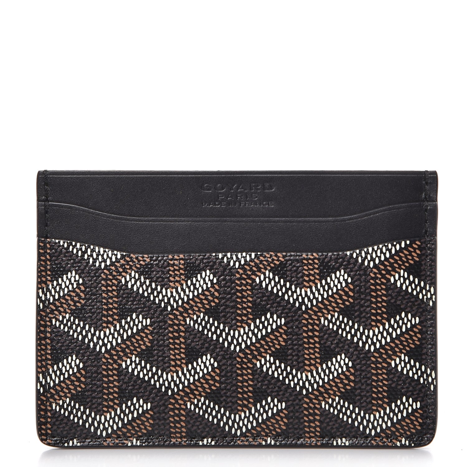 Goyard Goyardine Saint Sulpice Card Holder Black 1 of 8