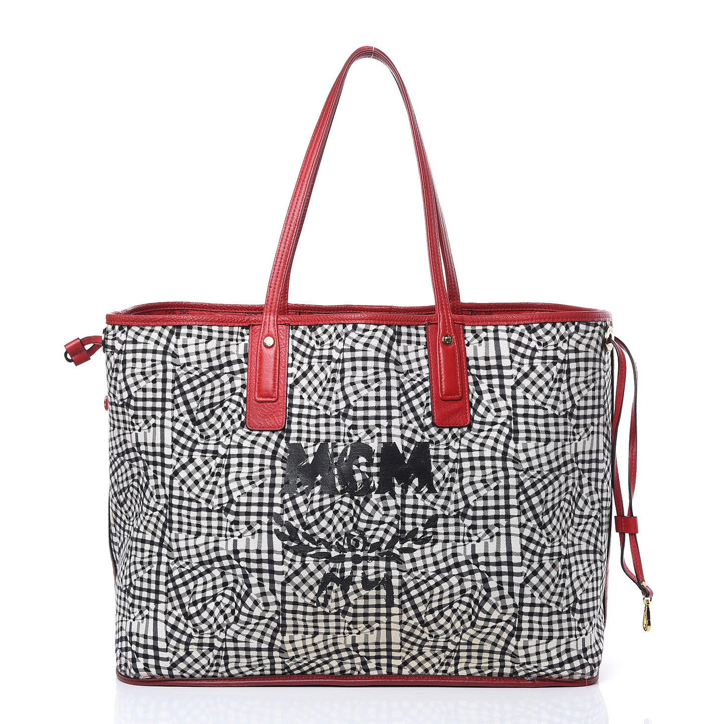 Visetos Large Liz Reversible Shopper Tote Ruby Red