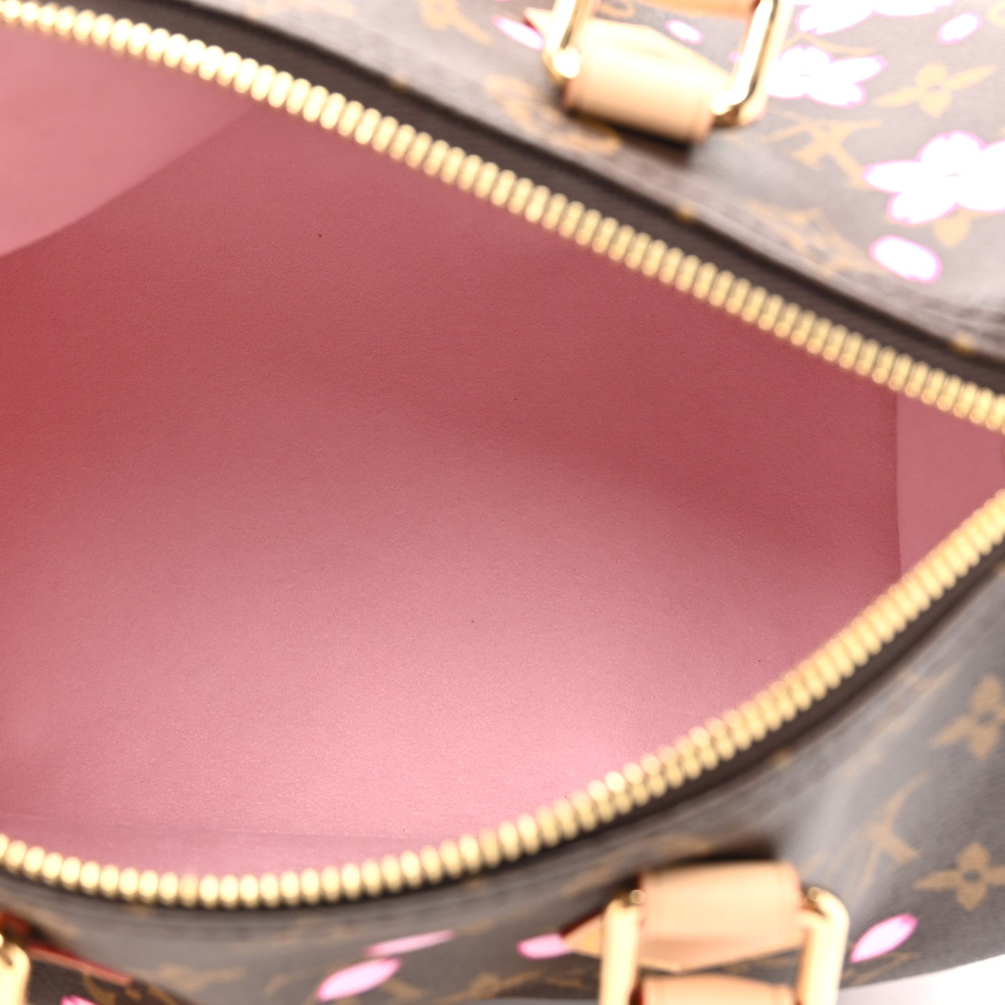 LV X TM Monogram Cherry Blossom Speedy Bandouliere 25 Sakura Brown