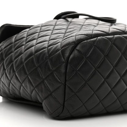 Chanel Lambskin Quilted Large Urban Spirit Backpack Black 9 of 14