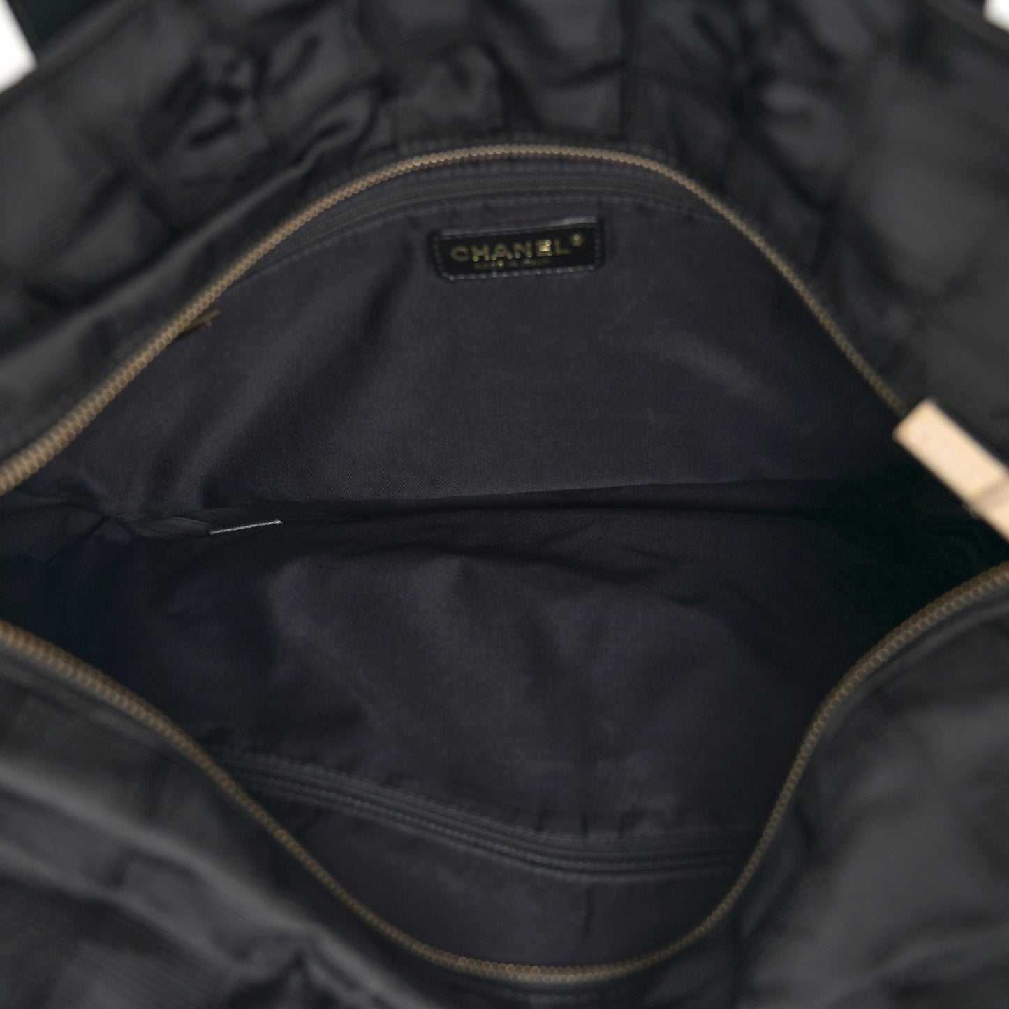 Nylon Medium Travel Tote Black