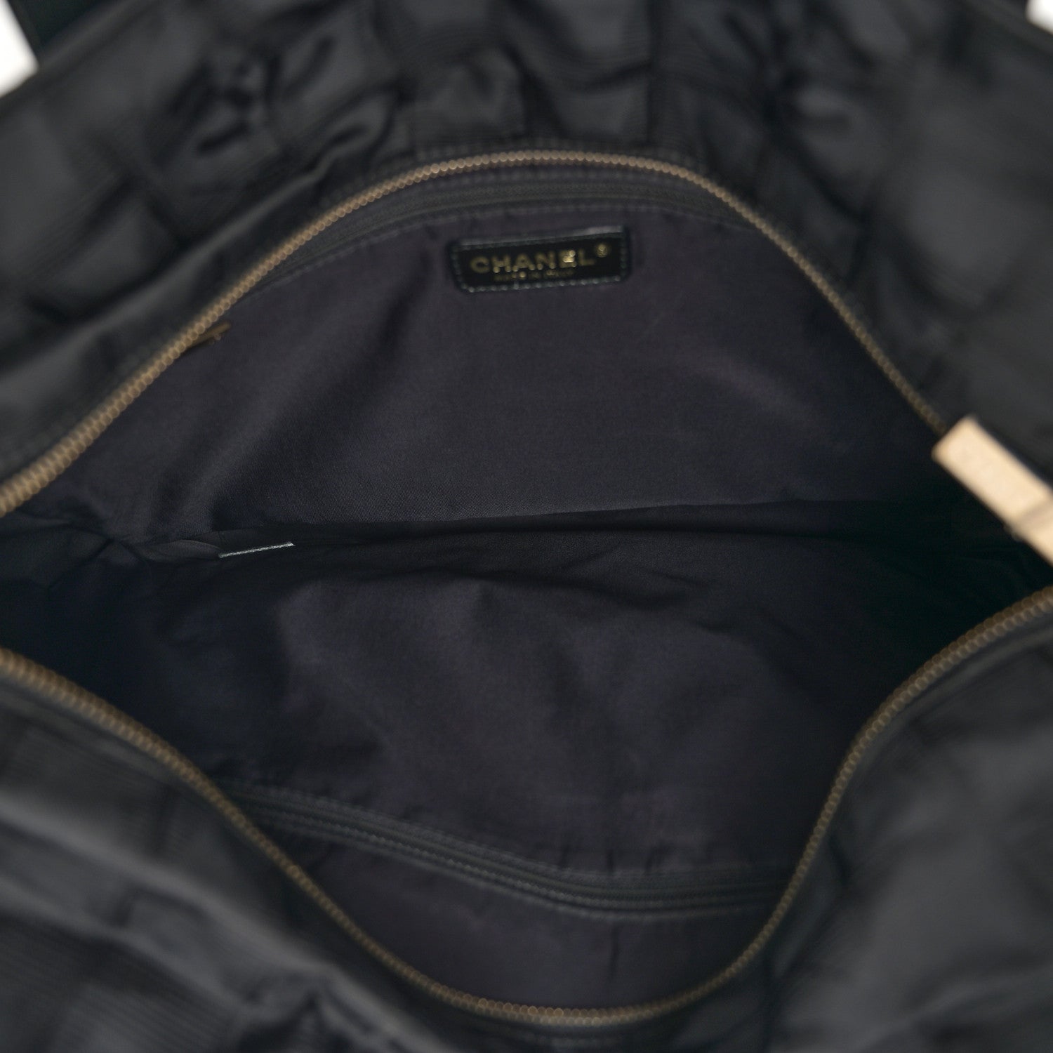 Chanel Nylon Medium Travel Tote Black 5 of 13