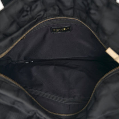 Chanel Nylon Medium Travel Tote Black 5 of 13