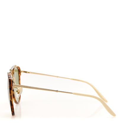 Gucci Aviator Sunglasses GG0672S Havana Gold Green 3 of 8