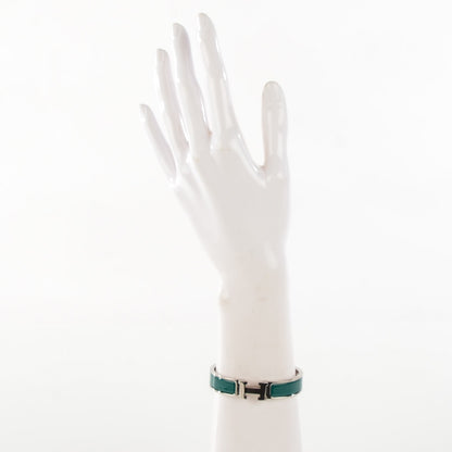 Hermes Enamel Narrow Clic Clac H Bracelet PM Malachite 2 of 4