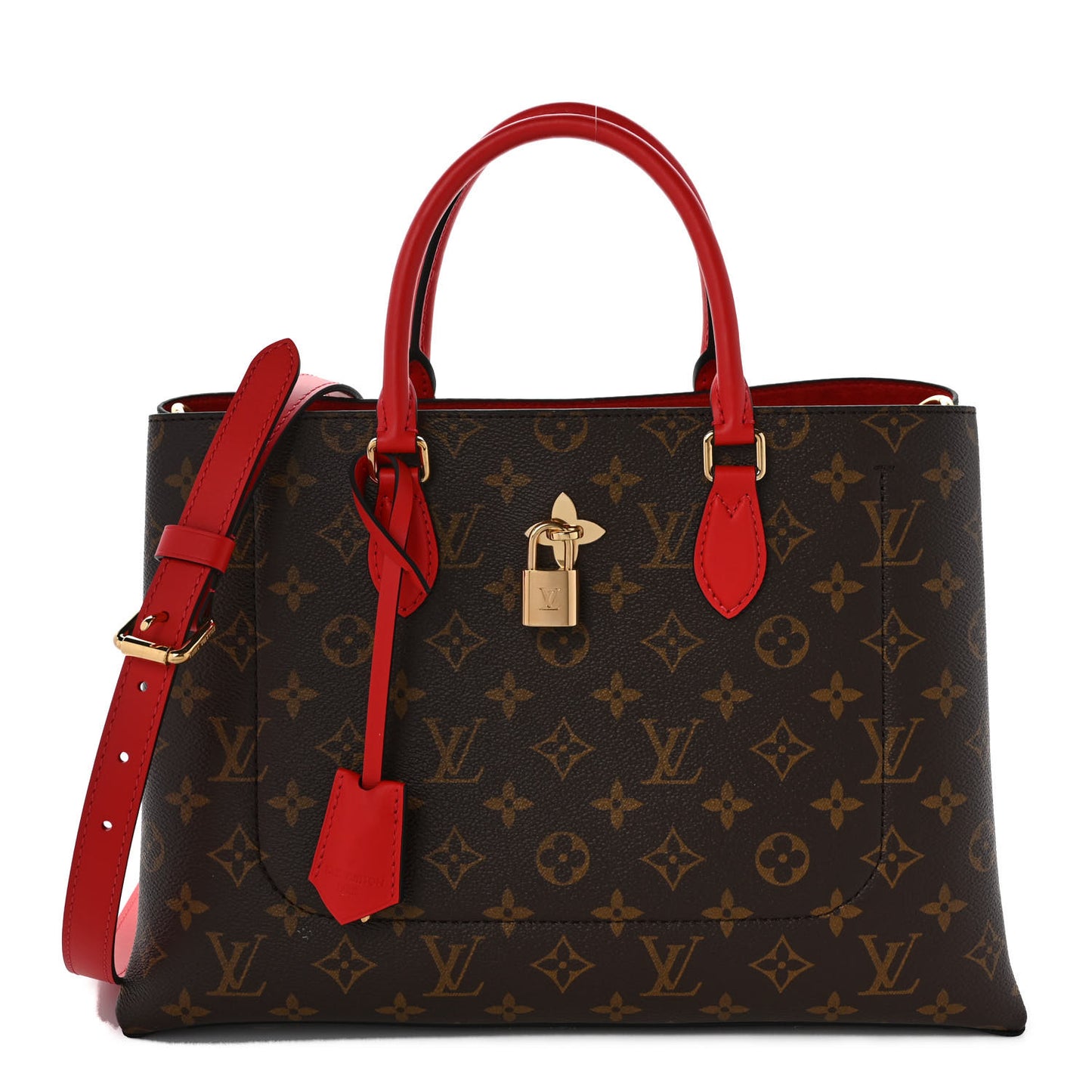 Monogram Flower Tote Coquelicot