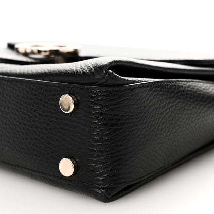 Gucci Dollar Calfskin Interlocking G Top Handle Shoulder Bag Black 11 of 11