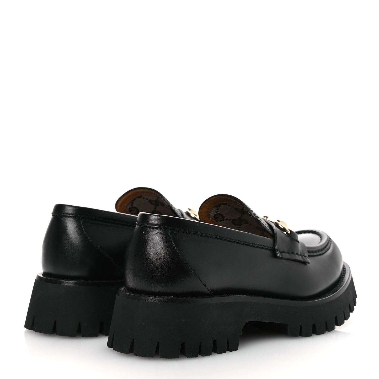 Betis Glamour Calfskin Womens Horsebit Loafers 37.5 Black