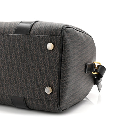 Saint Laurent Canvas Smooth Calfskin Monogram Duffle Black 10 of 10