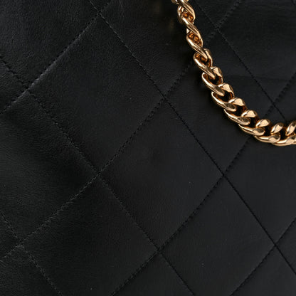 Chanel Calfskin Stitched CC Shopper Tote Black 11 of 12