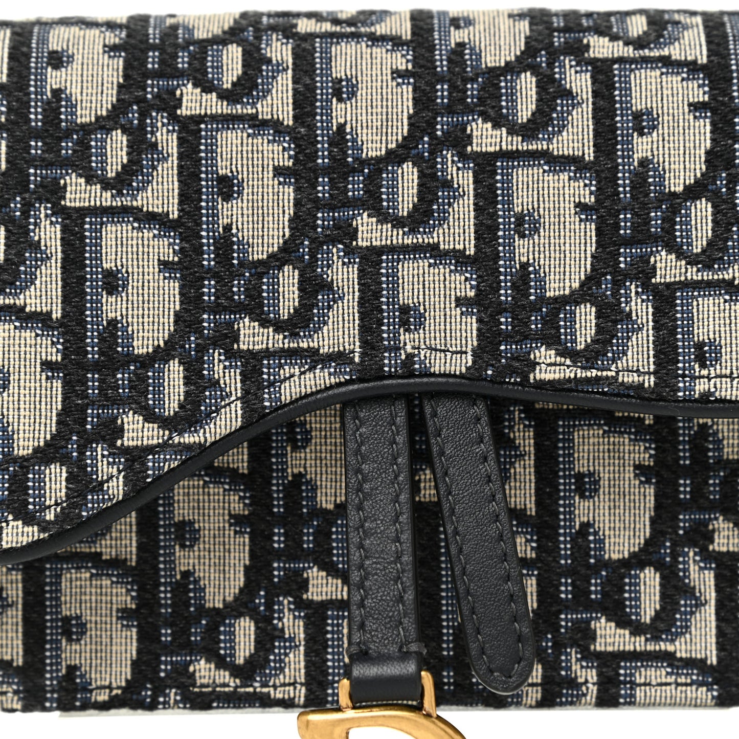 Oblique Saddle Belt Bag Blue