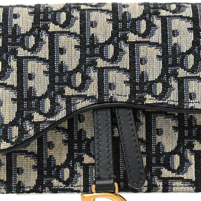 Christian Dior Oblique Saddle Belt Bag Blue 9 of 11