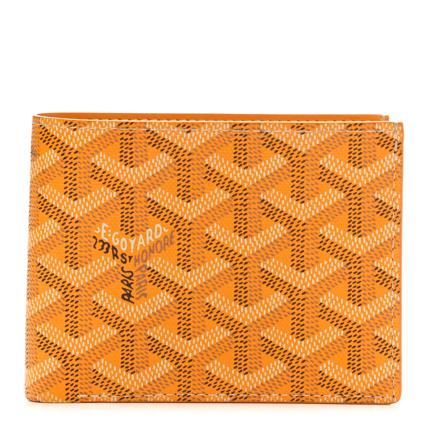 Goyardine Bi-Fold Victoire PM Wallet Yellow