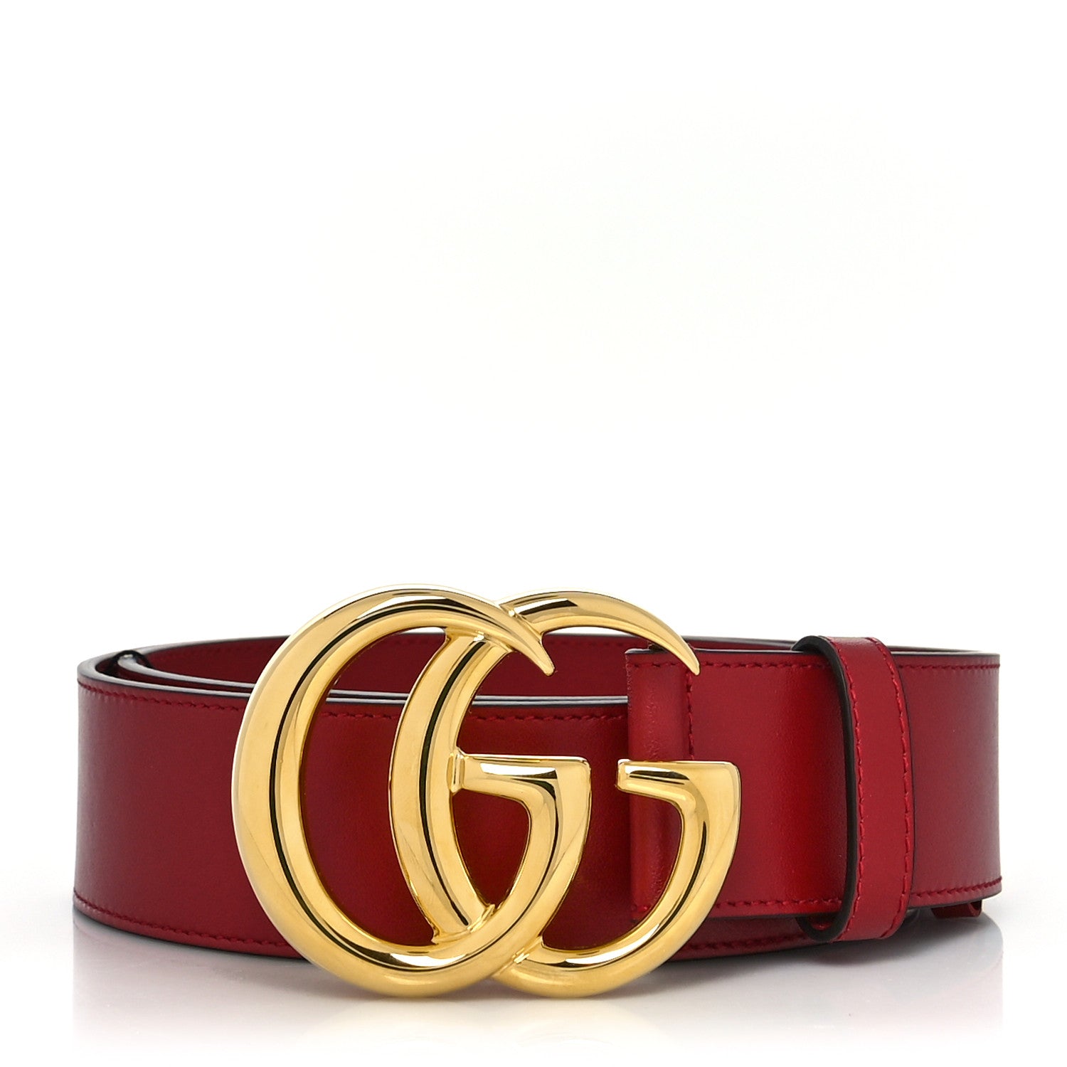 Gucci Plutone Calfskin Double G 40mm Belt 90 36 Rosso 1 of 6