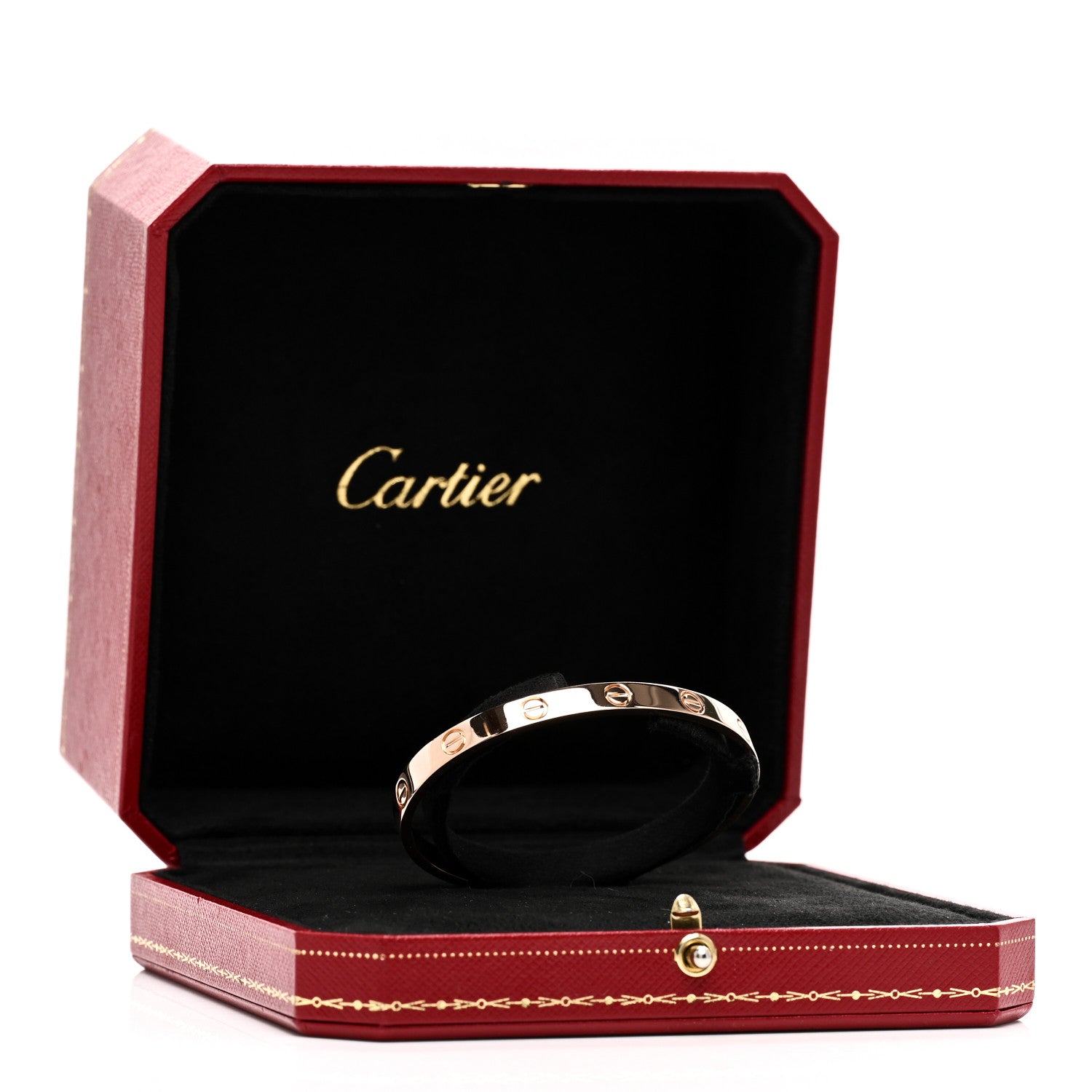 Cartier 18K Pink Gold LOVE Cuff Bracelet 17 4 of 4