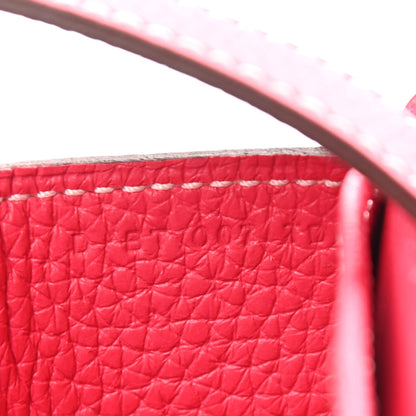Hermes Taurillon Clemence Halzan 31 Rose Extreme 8 of 13