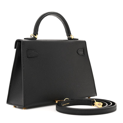 Hermes Epsom Mini Kelly Sellier 20 Black 3 of 11