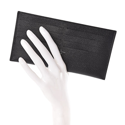 Louis Vuitton Calfskin Felicie Chain Wallet Card Holder Insert Black 2 of 5