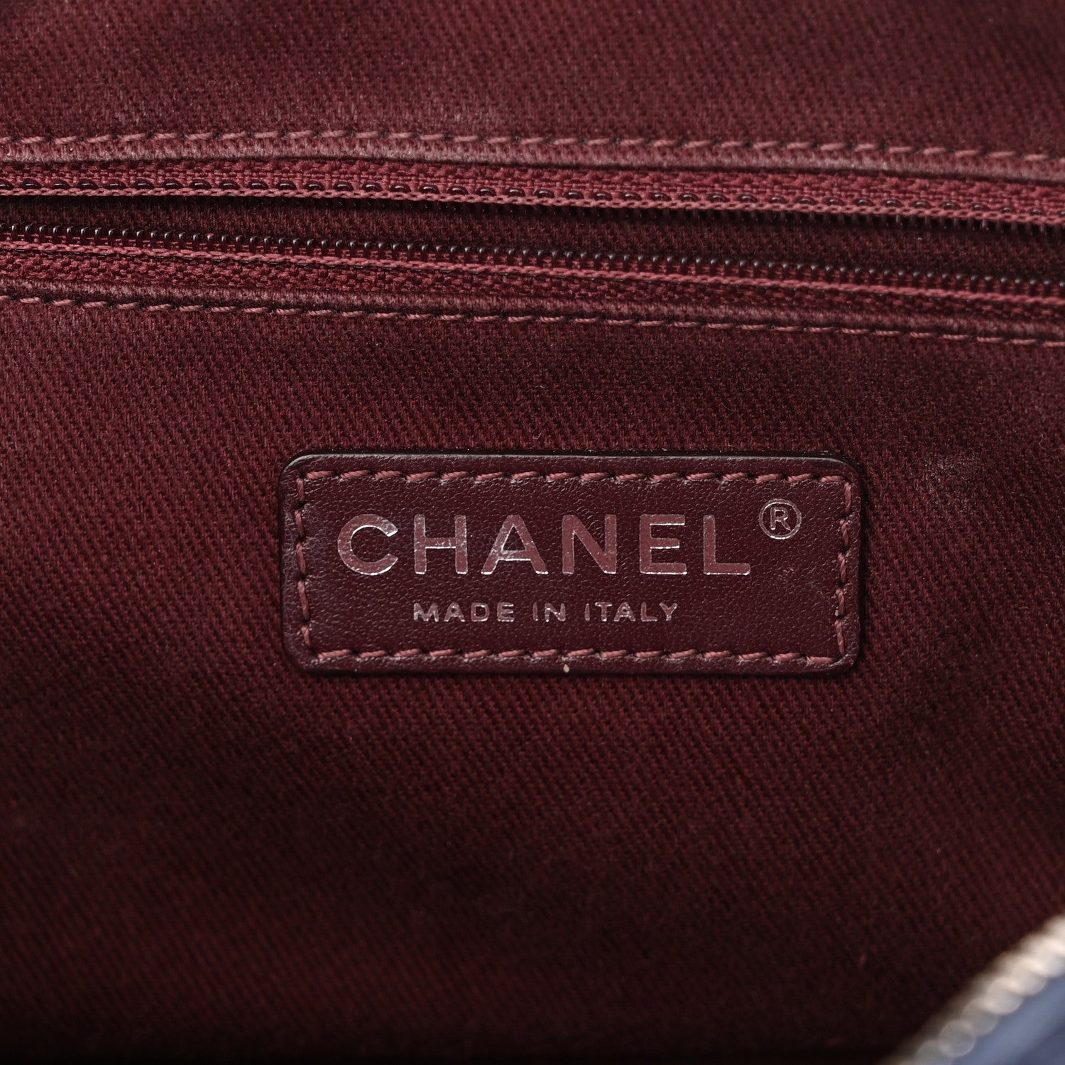 Chanel Glazed Calfskin Quilted Medium Duo Color Flap Blue 6 of 10