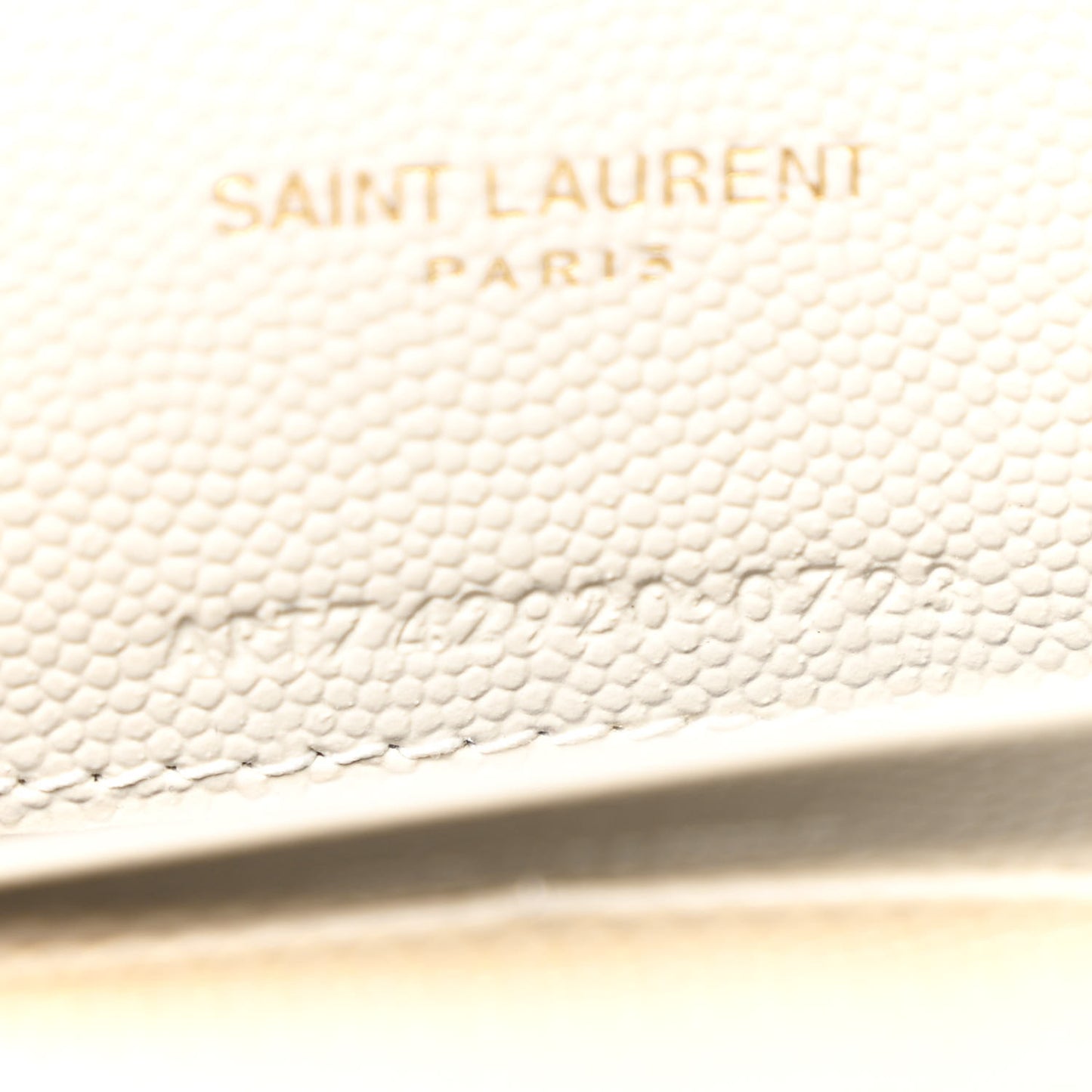 Grain De Poudre Matelasse Chevron Monogram Envelope Chain Wallet Crema Soft