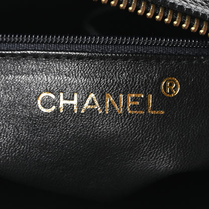 Chanel Lizard Quilted Small Tassel Camera Case Black 6 of 10