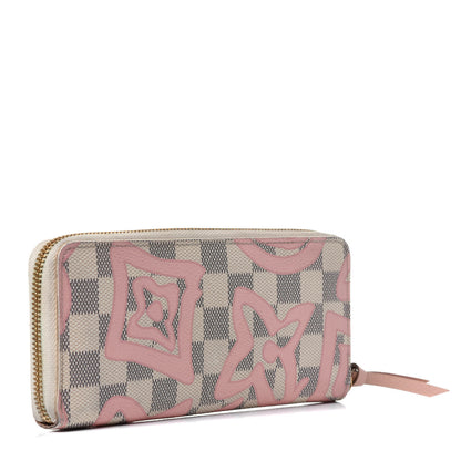 Louis Vuitton Damier Azur Tahitienne Clemence Wallet 3 of 9