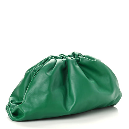 Bottega Veneta Smooth Butter Calf The Pouch Oversized Clutch Racing Green 4 of 9
