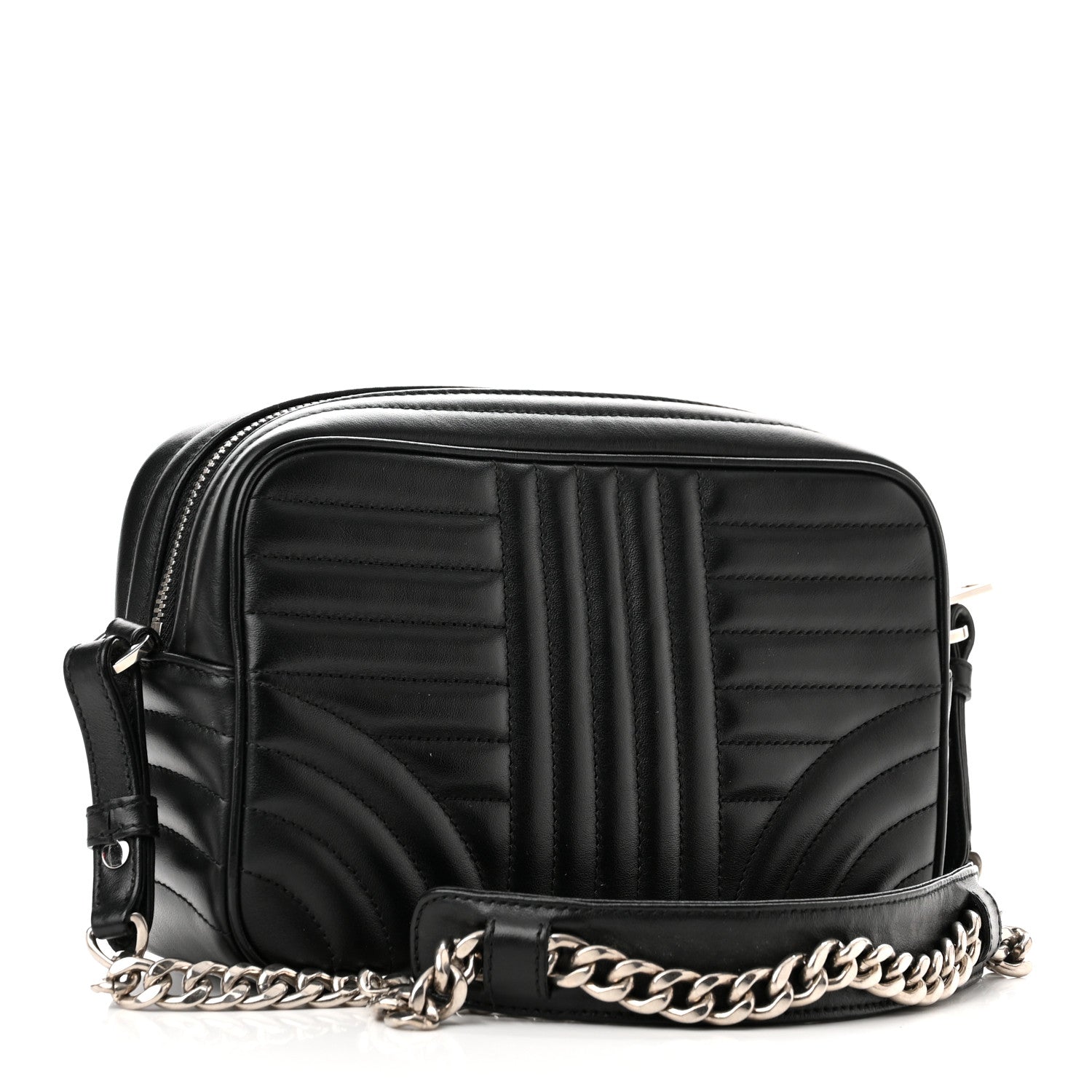 Prada Soft Calfskin Diagramme Camera Bag Black 3 of 9