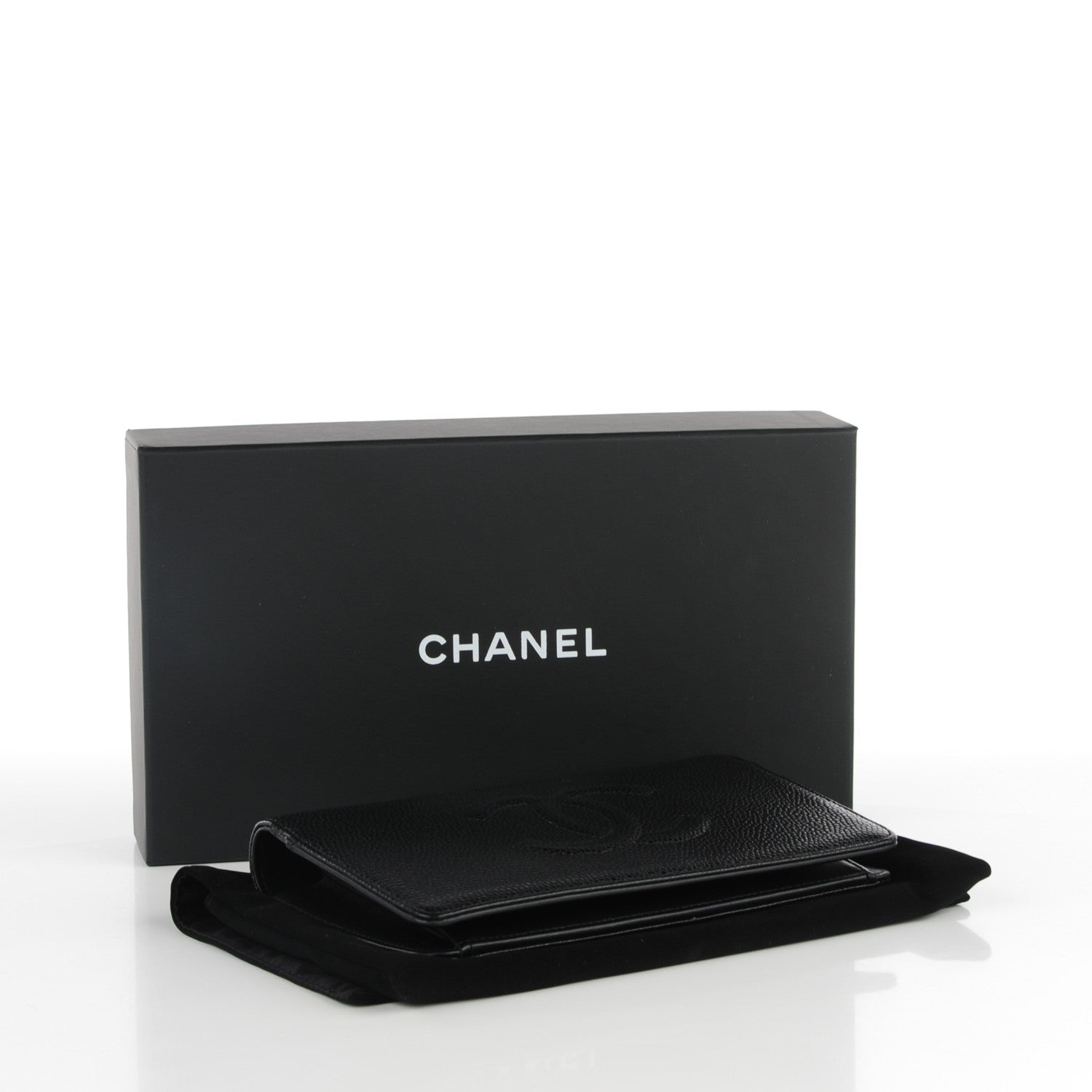Chanel Caviar Timeless CC Yen Wallet Black 6 of 36
