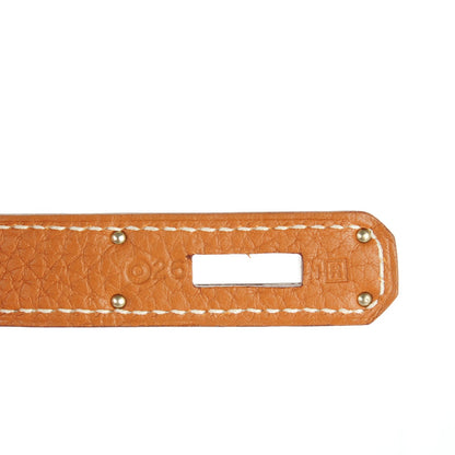 Hermes Taurillon Clemence Jypsiere 28 Gold 5 of 8