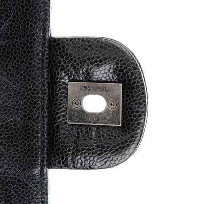 Chanel Crumpled Grained Calfskin Jumbo CC Crave Flap Black 8 of 8