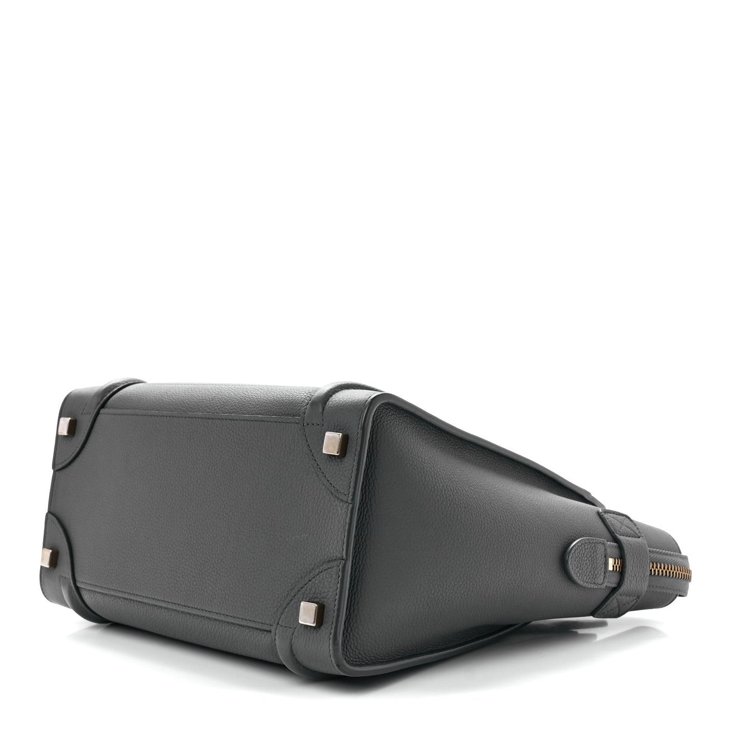 Baby Drummed Calfskin Micro Luggage Kohl