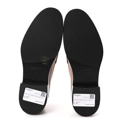 Hermes Calfskin Womens Hot Loafer 38 Naturel 6 of 10