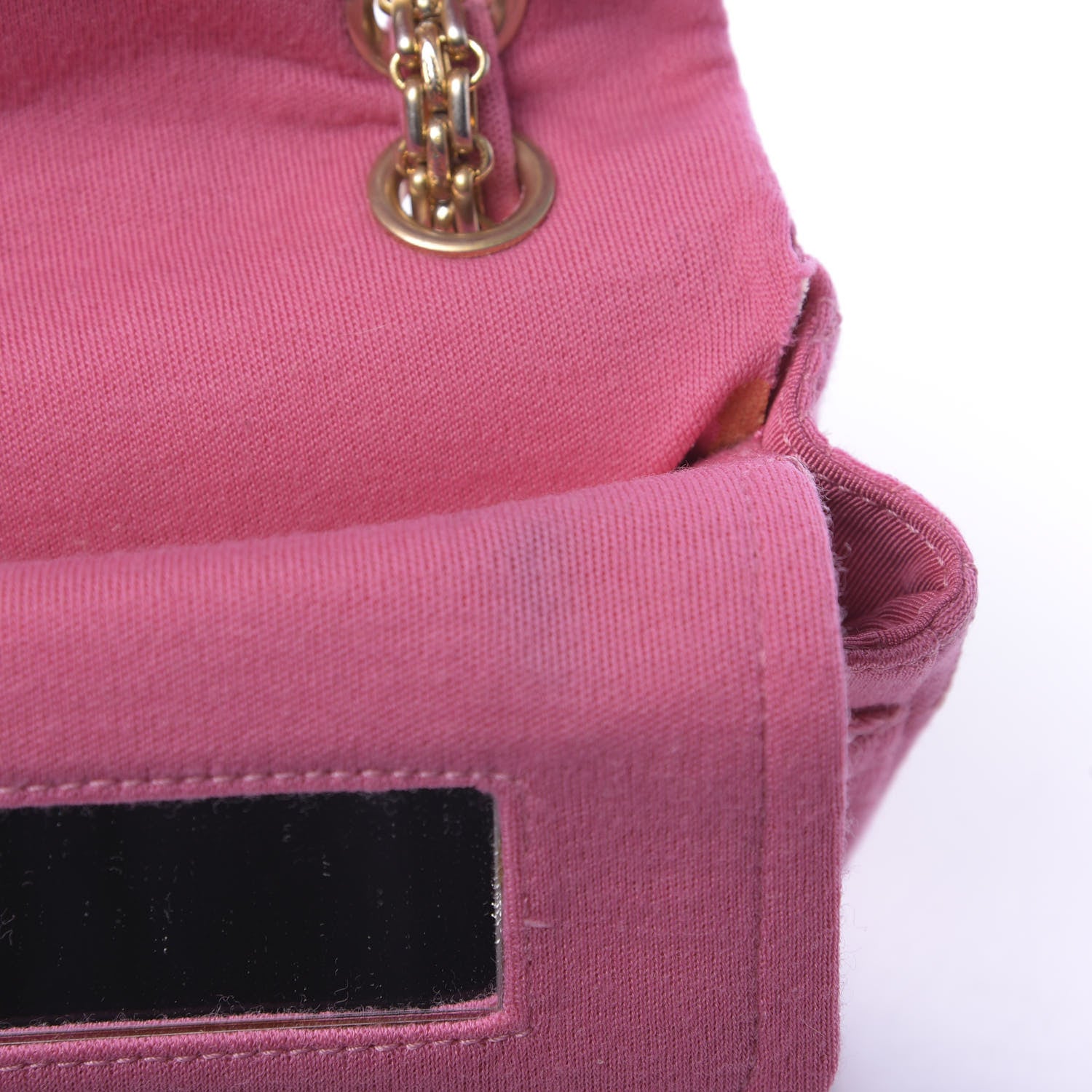 Chanel Jersey Coco's Croc 2.55 Reissue 224 Flap Pink 14 of 14