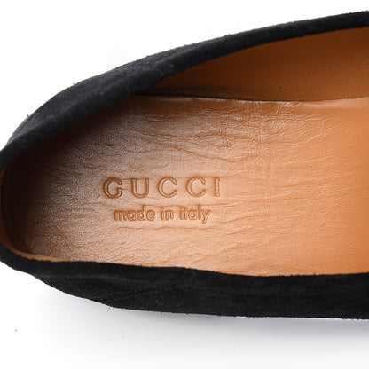 Gucci Suede Web Mens Horsebit Loafers 12 Black 8 of 11