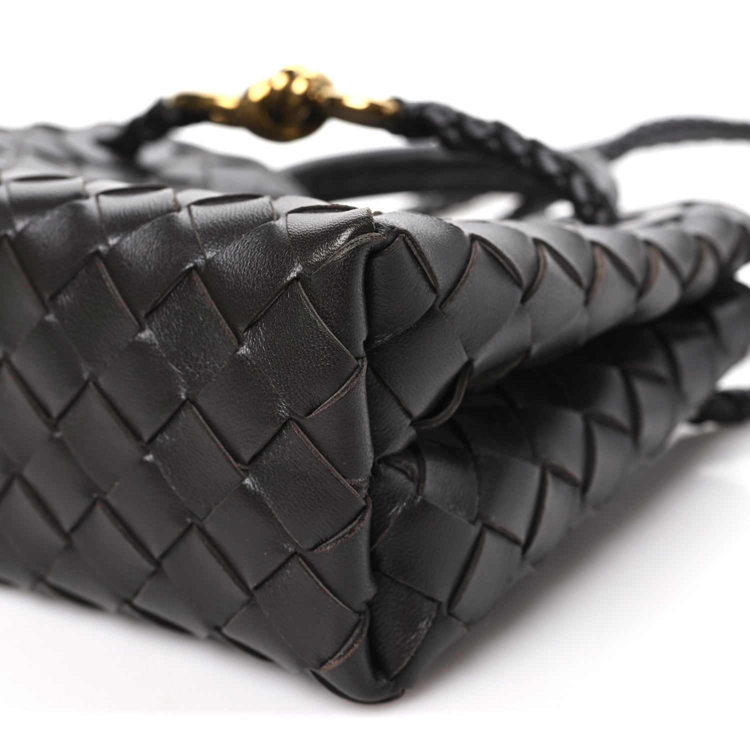 Bottega Veneta Nappa Intrecciato Mini Andiamo Shoulder Bag Fondant 9 of 10