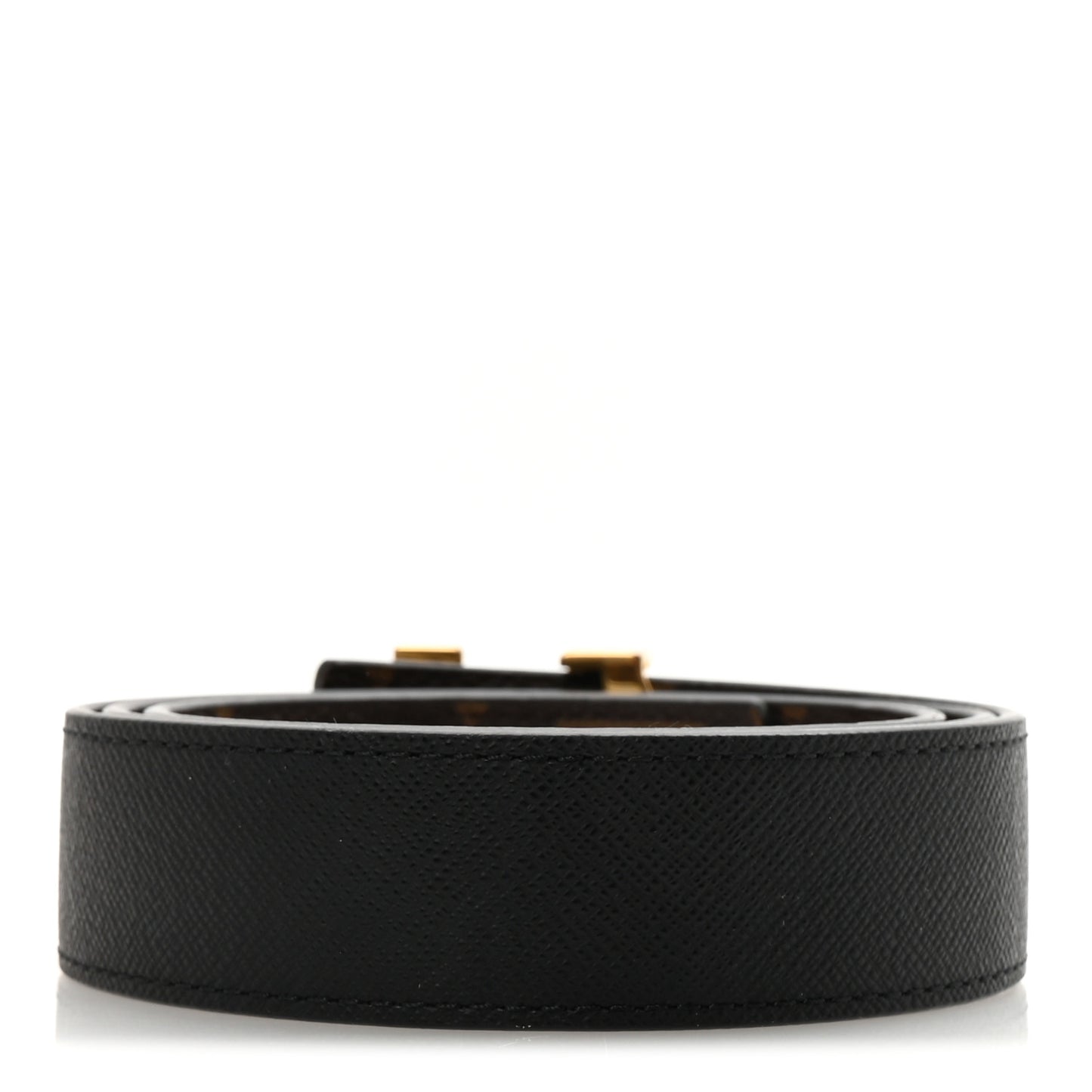 Calfskin Monogram 30mm LV Initiales Reversible Belt 85 34 Black
