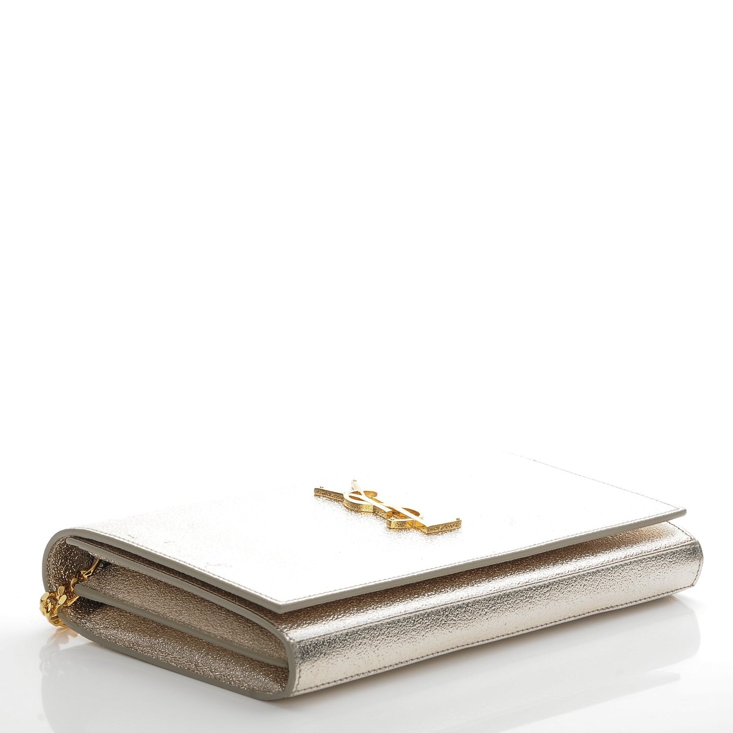 Lambskin Quilted Small Double Flap White
