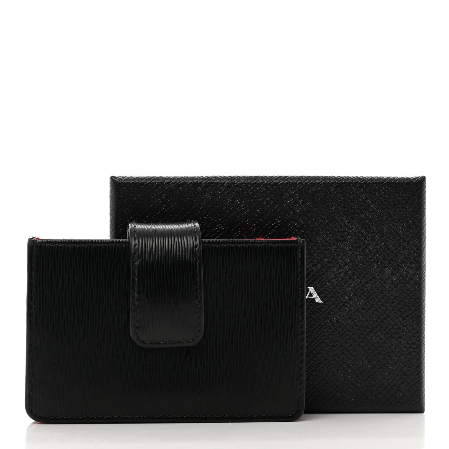 Vitello Move Accordion Card Case Black Lacca