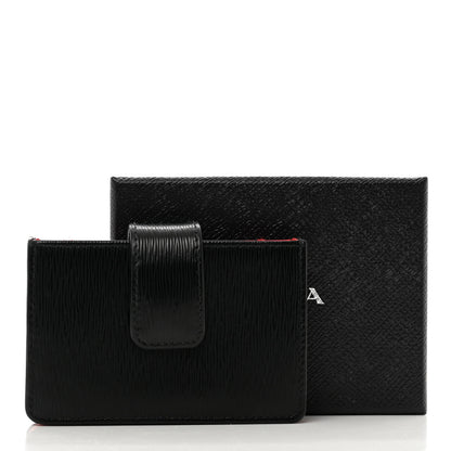Prada Vitello Move Accordion Card Case Black Lacca 8 of 8
