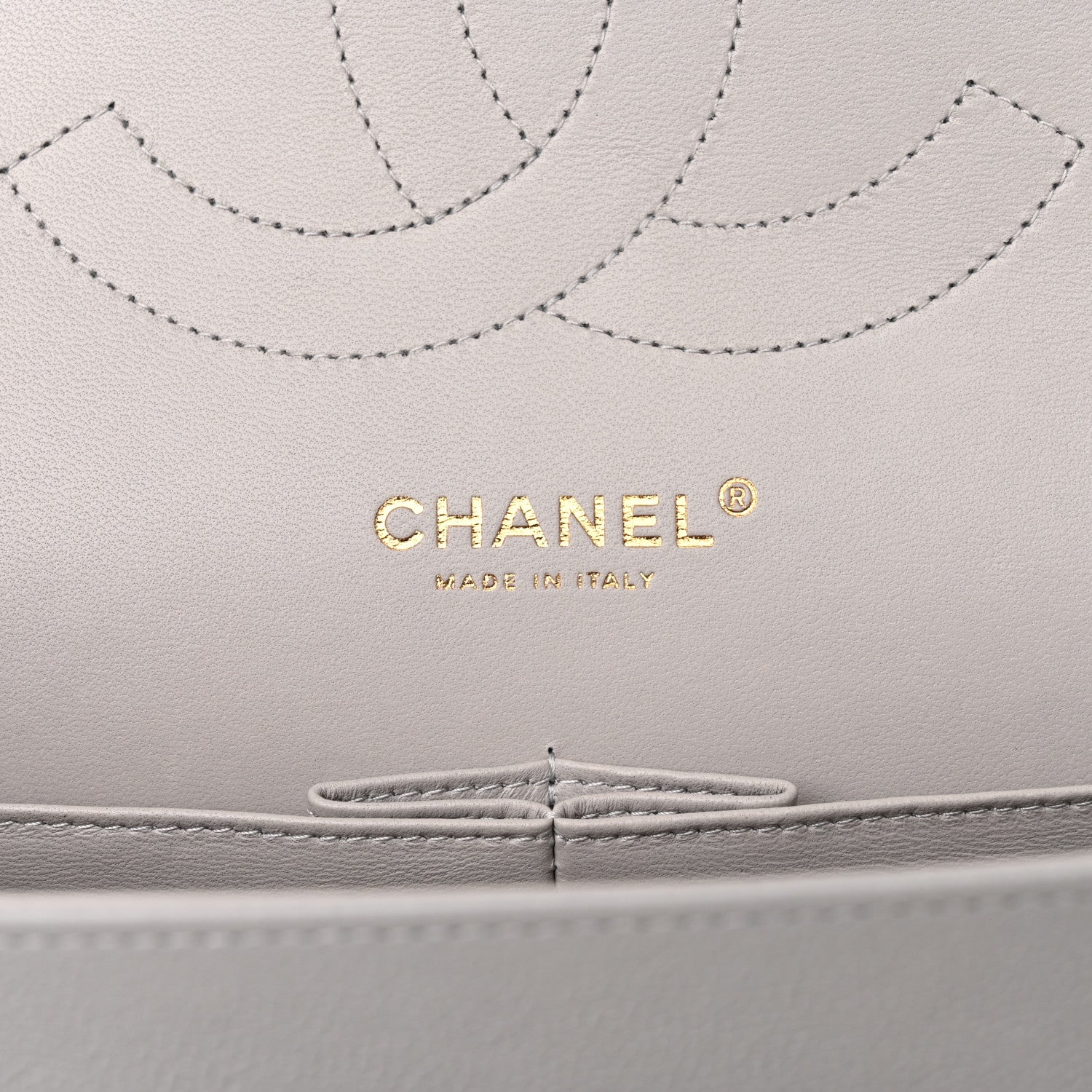 Chanel Caviar Quilted Jumbo Double Flap Grey 6 of 10