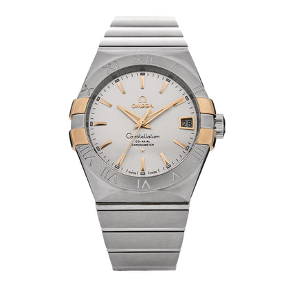 Omega Stainless Steel 18K Yellow Gold 38mm Constellation Chronometer Automatic Watch 123.20.38.21.02.005 1 of 5
