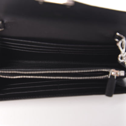 MCM Visetos Calfskin Large Patricia Wallet On Chain Black 4 of 9