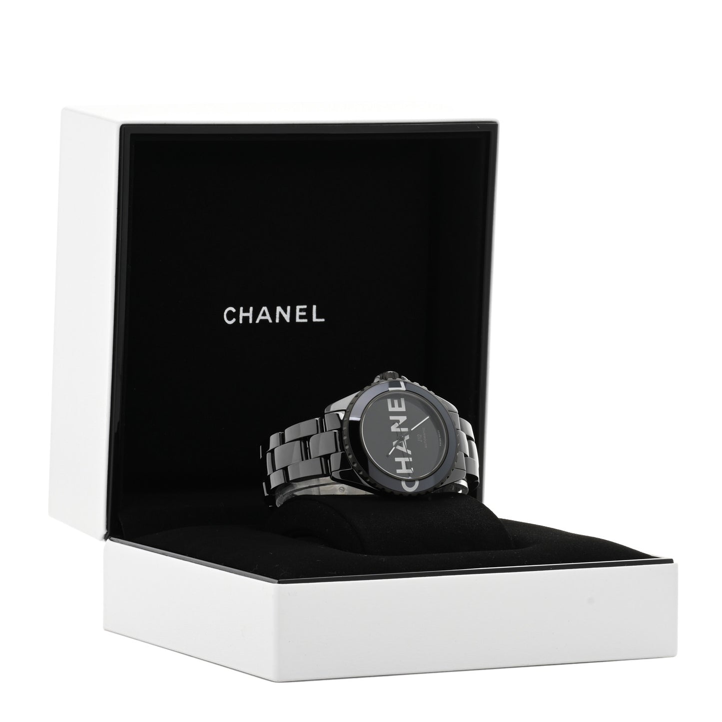 Stainless Steel Ceramic 38mm J12 Wanted de Chanel Automatic Watch Black