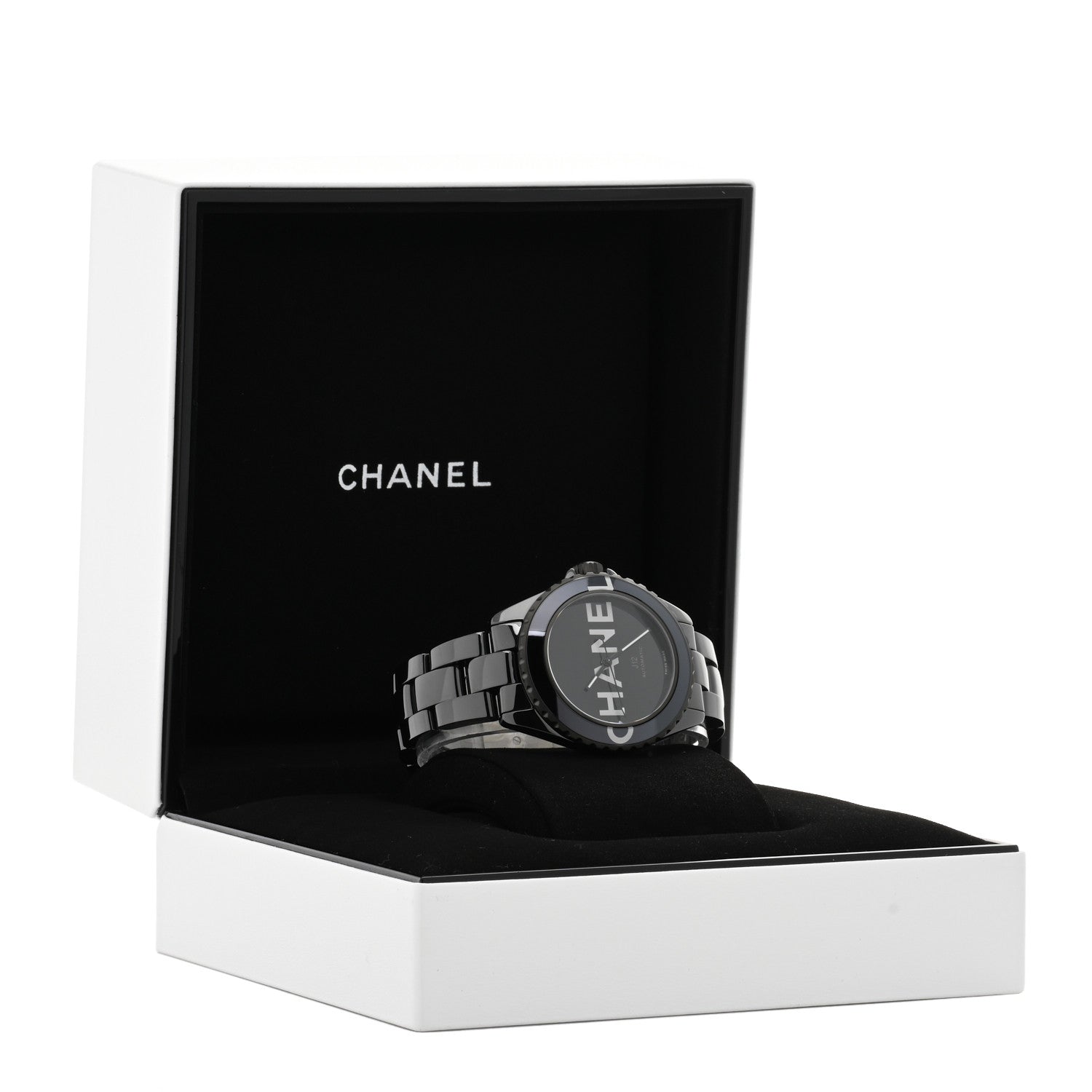 Chanel Stainless Steel Ceramic 38mm J12 Wanted de Chanel Automatic Watch Black 5 of 5