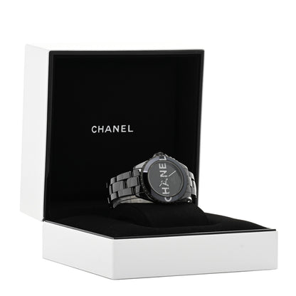 Chanel Stainless Steel Ceramic 38mm J12 Wanted de Chanel Automatic Watch Black 5 of 5