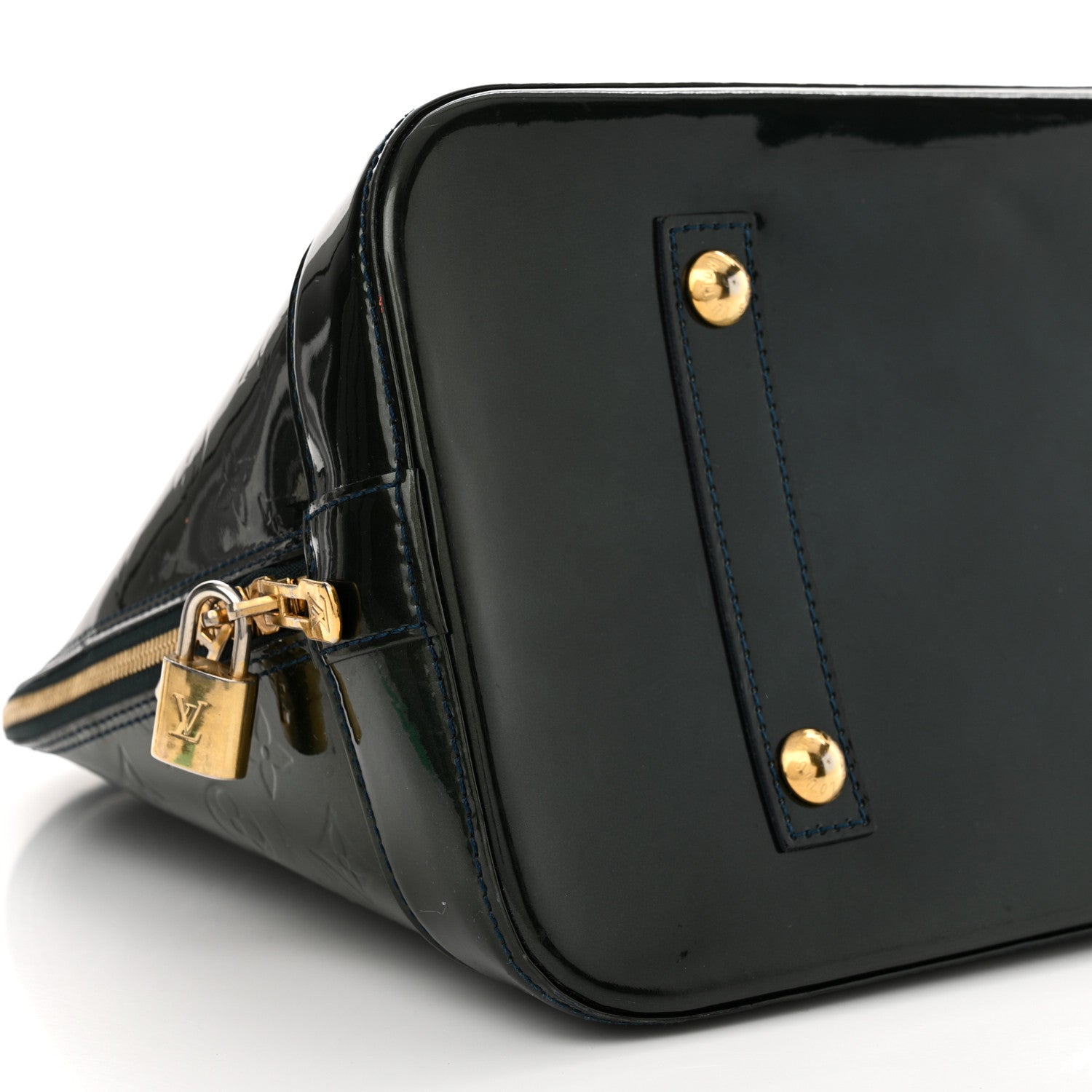 Louis Vuitton Vernis Alma GM Blue Nuit 9 of 12