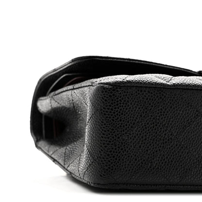 Chanel Caviar Quilted Medium Double Flap Black 9 of 10